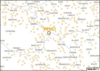 map of Pršići