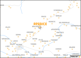 map of Pršovce