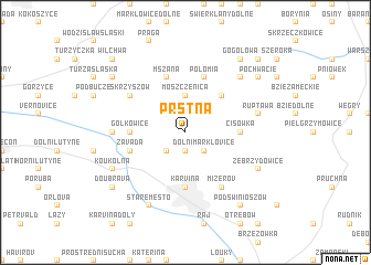 map of Prstná