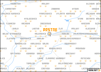 map of Prštné