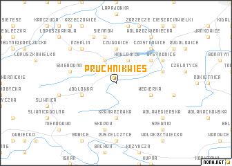 map of Pruchnik Wieś