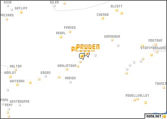 map of Pruden