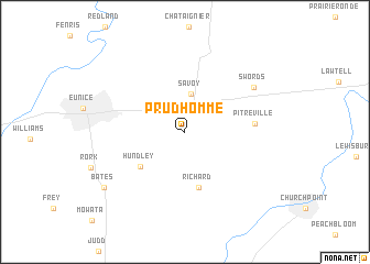 map of Prudhomme