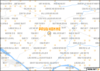 map of Prudʼhomme