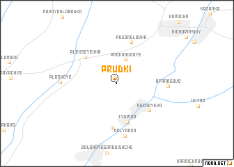 map of Prudki