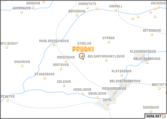 map of Prudki