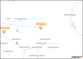map of Prudki