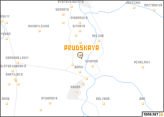 map of Prudskaya