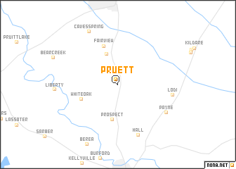 map of Pruett