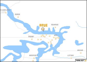 map of Prue