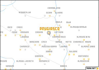 map of Prugiasco