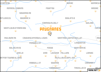 map of Prugnanes