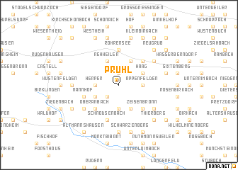 map of Prühl
