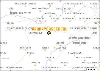 map of Prunay-Cassereau