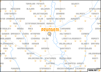 map of Prundeni