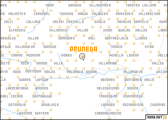 map of Pruneda