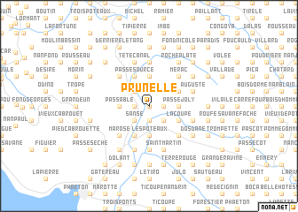 map of Prunelle