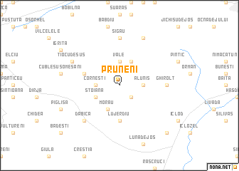 map of Pruneni