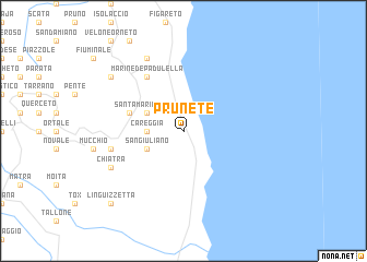 map of Prunete