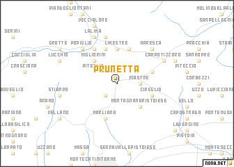 map of Prunetta