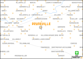 map of Pruneville
