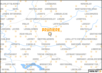 map of Prunière