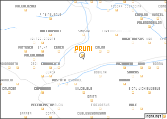 map of Pruni