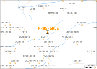 map of Prūsagalė