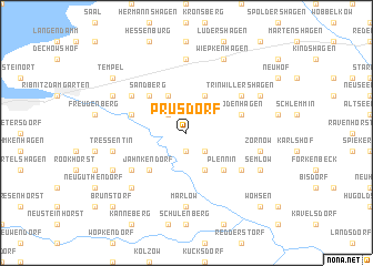 map of Prusdorf