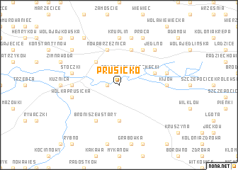 map of Prusicko