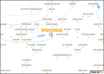 map of Prusinowo