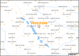 map of Prusinowo