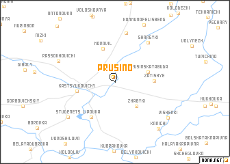 map of Prusino