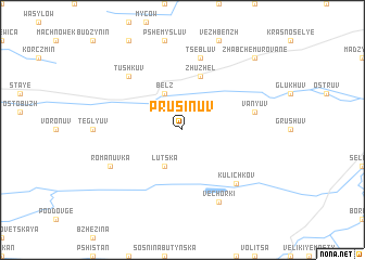 map of Prusinuv