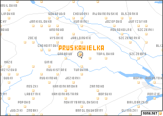 map of Pruska Wielka