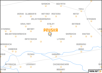 map of Pruska