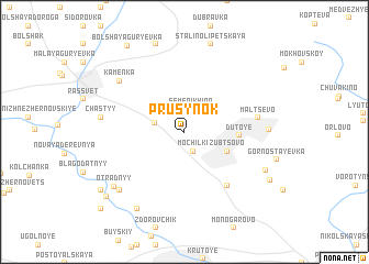 map of Prusynok