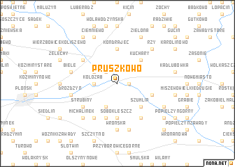 map of Pruszkowo