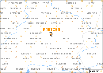 map of Prützen