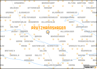 map of Prützmannshagen