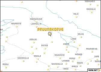 map of Pruunakõrve