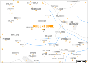 map of Pružatovac