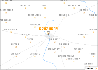 map of Pruzhany