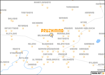 map of Pruzhinino