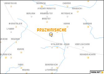 map of Pruzhinishche