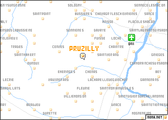 map of Pruzilly