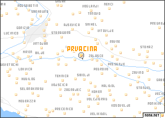 map of Prvačina