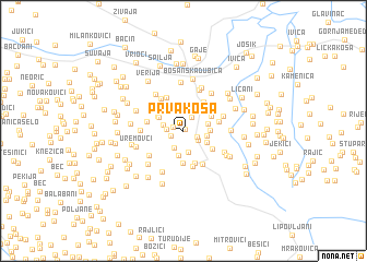 map of Prva Kosa