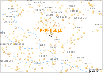 map of Prvan Selo