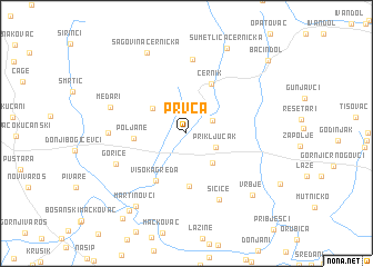 map of Prvča